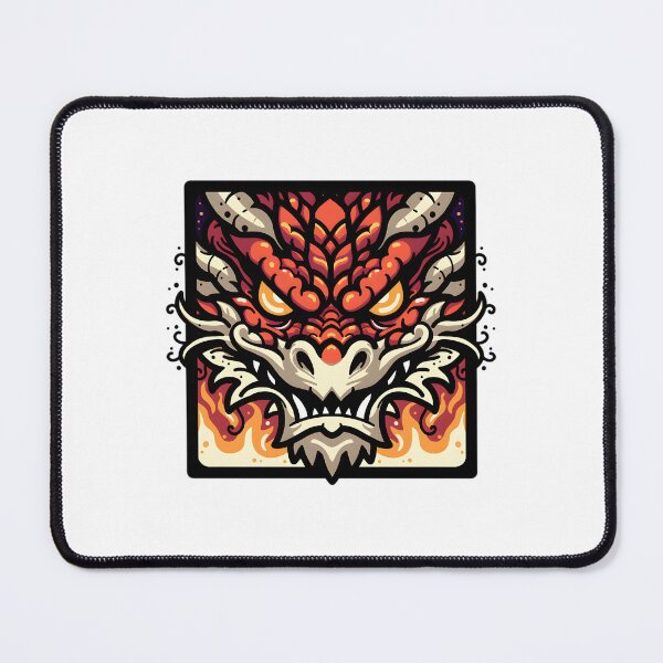 Item preview, Hellfire Dragon – Flaming Demon Dragon Head designed and sold by bsaehvik57.