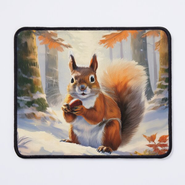 Item preview, Cute squirrel in the snow designed and sold by Photopat.