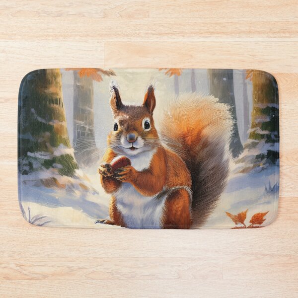 Item preview, Cute squirrel  in the snow designed and sold by Photopat.