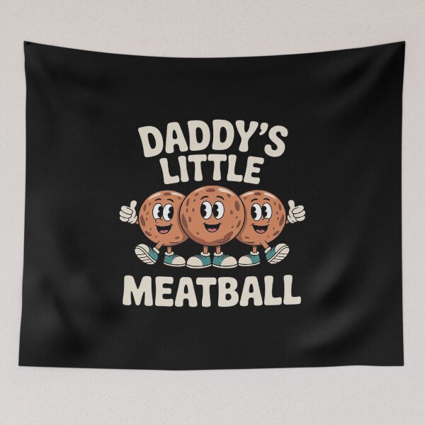 Item preview, Funny Daddy Little Meatball Italian Pun for Kids Boys Girls  designed and sold by MyzoToyota.