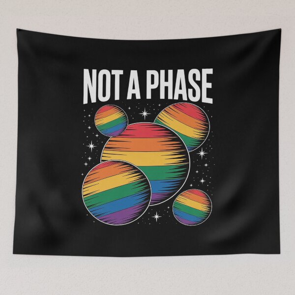 Item preview, Funny Gay Lesbian LGBT Pride Flag Not A Phase  designed and sold by MyzoToyota.