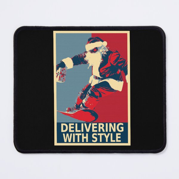 Item preview, Delivering With Style Funny Santa Claus Snowboarding designed and sold by TrueArtsStore.