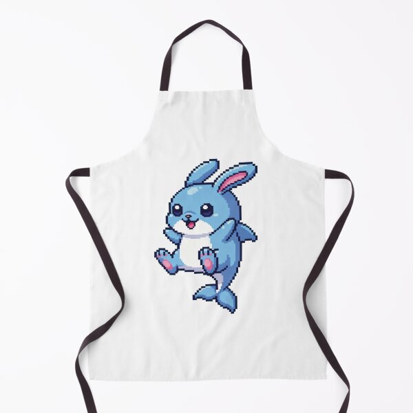 Item preview, Bunnifin Mini Jump – Adorable Bunny-Dolphin Kawaii Hybrid Sticker designed and sold by Pixel Girl Aesthetic Studio.