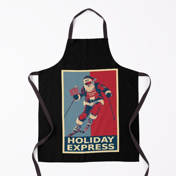 Item preview, Holiday Express Funny Santa Claus Skiing designed and sold by TrueArtsStore.