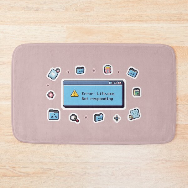 Item preview, Error: Life.exe, Not Responding - 90s Pixel Art Aesthetic T-Shirt Sticker designed and sold by arceeddesign.