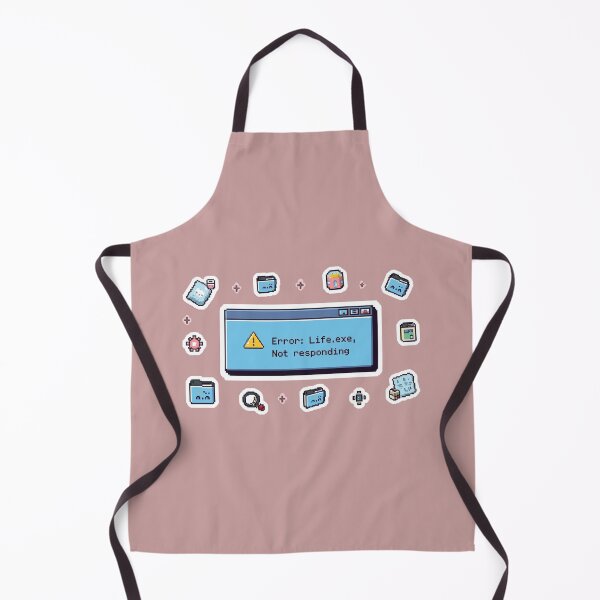 Item preview, Error: Life.exe, Not Responding - 90s Pixel Art Aesthetic T-Shirt Sticker designed and sold by arceeddesign.