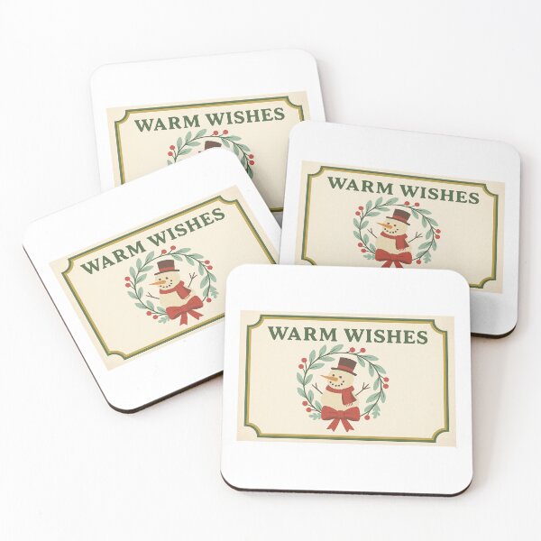 Item preview, Warm Wishes Snowman and Wreath designed and sold by LuzGuz55.