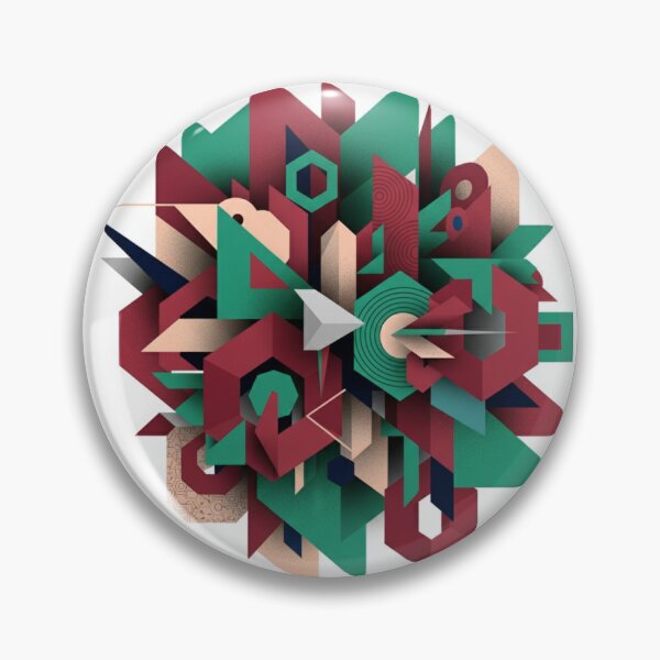 Item preview, Copy of Abstract geometry green meroon designed and sold by INFINITYBOY.
