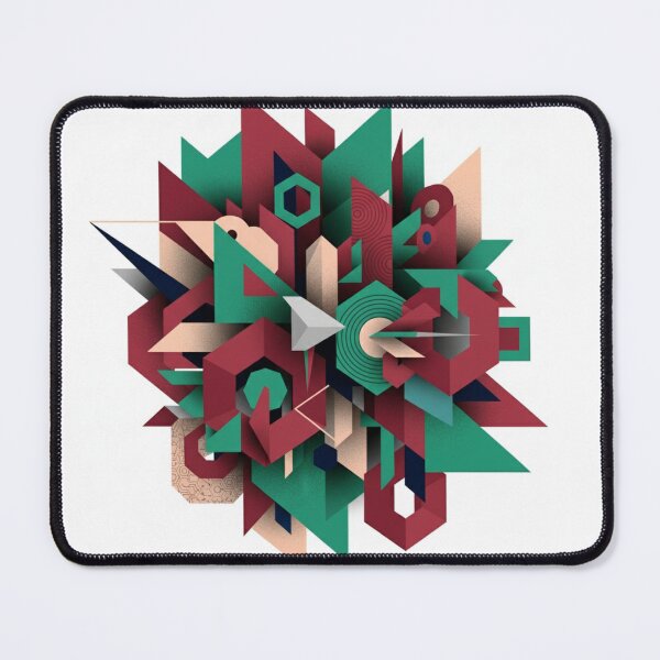 Item preview, Copy of Abstract geometry green meroon designed and sold by INFINITYBOY.