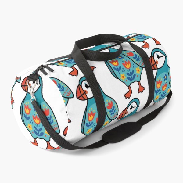 Item preview, Cute Patterned Puffin - Scandinavian Folk Art by heidiannemorris © designed and sold by FOLK ART FUSION by heidiannemorris.