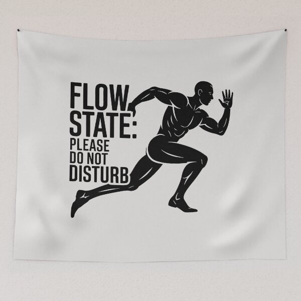Item preview, Flow State Please Do Not Disturb Runner Focused Mindset Design designed and sold by SplashTastic.