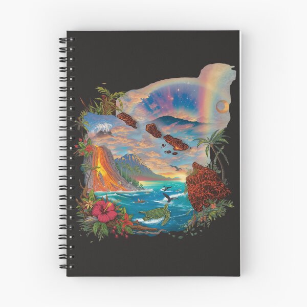 Item preview, Hawaiian Islands Paradise Volcano Sunset Sea Turtle Art designed and sold by TitanRN.