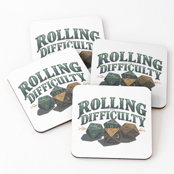 Item preview, Rolling With Difficulty – Fantasy Dice Art designed and sold by RED-MOUSE.