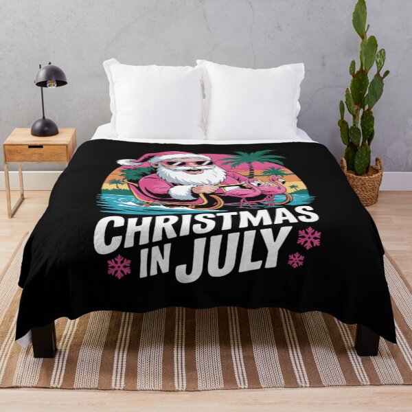 Item preview, Christmas in July Santa Flamingo Float Summer  designed and sold by NailMolisa.