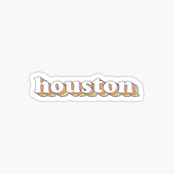 Groovy Houston Sticker