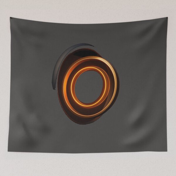 Item preview, Neon Glow Sci-Fi Rings T-Shirt – Futuristic Cyberpunk Light Tee designed and sold by KDesignCrafts.