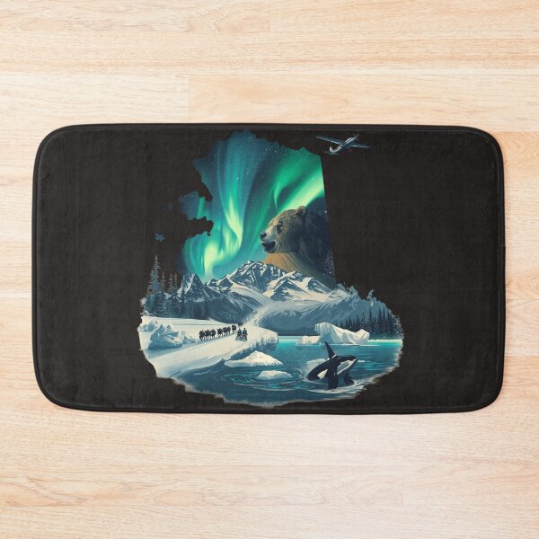 Item preview, Alaska Northern Lights Grizzly Bear Orca Whale Dog Sled Adventure designed and sold by TitanRN.