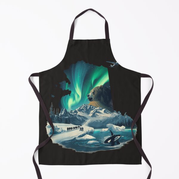 Item preview, Alaska Northern Lights Grizzly Bear Orca Whale Dog Sled Adventure designed and sold by TitanRN.