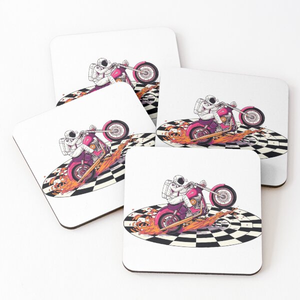 Item preview, Astronaut Biker on Chess Road designed and sold by ByAurafy.