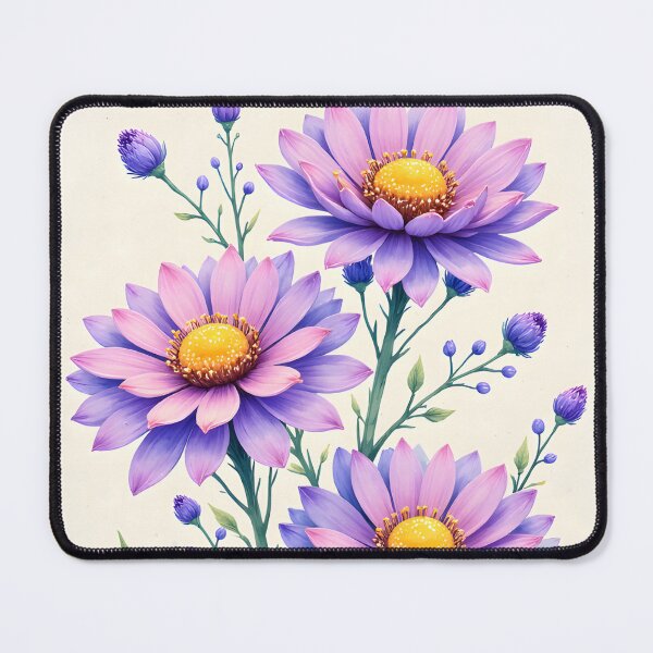 Item preview, Watercolor Blooms - Aster flower designed and sold by Petalandfur.