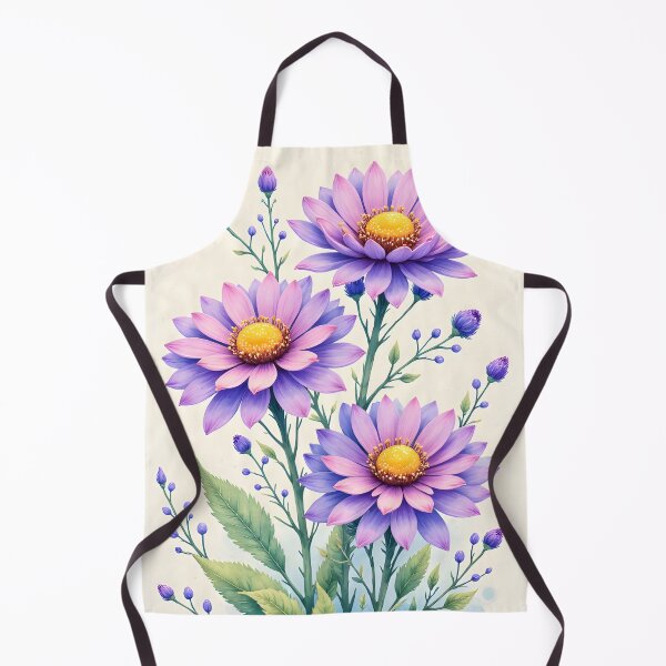 Item preview, Watercolor Blooms - Aster flower designed and sold by Petalandfur.
