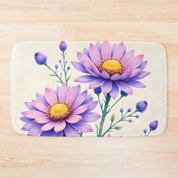Item preview, Watercolor Blooms - Aster flower designed and sold by Petalandfur.