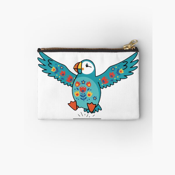 Item preview, Cute Patterned Puffin - Scandinavian Folk Art by heidiannemorris © designed and sold by FOLK ART FUSION.
