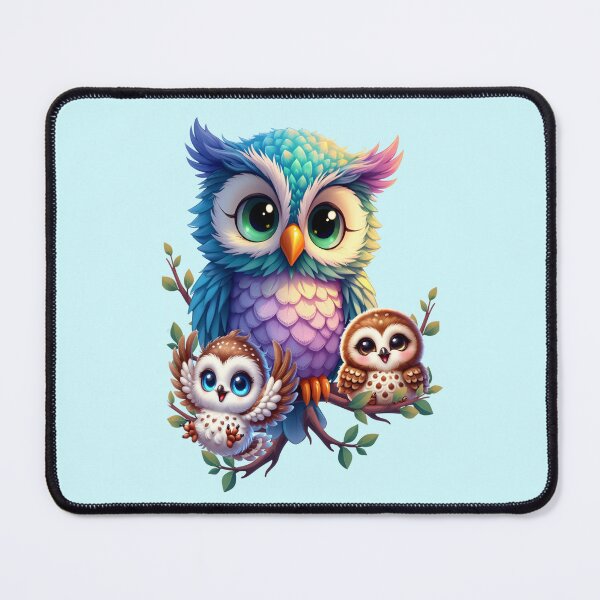 Item preview, Cute playful owls designed and sold by LoneAngel.