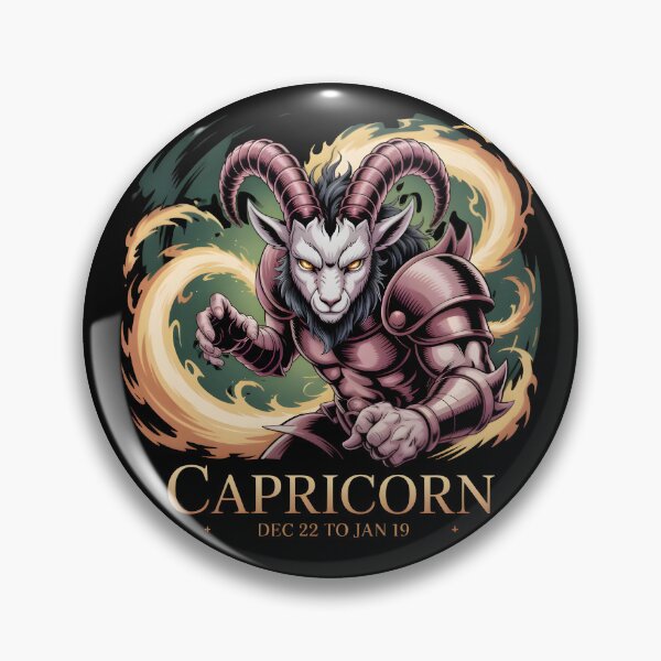 Item preview, Capricorn Energy – Zodiac Warrior Illustration designed and sold by SoftyDesigns.