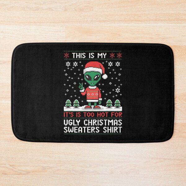 Item preview, Funny Christmas Alien - Ugly Christmas 	 - Alien Face designed and sold by DonnieJennie.