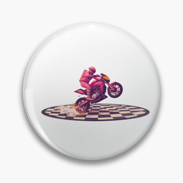 Item preview, Space Biker on Broken Chessboard designed and sold by ByAurafy.