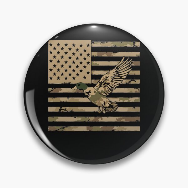 Item preview, Camouflage Mallard Duck Hunting Camo Waterfowl American Flag designed and sold by clothesy7.