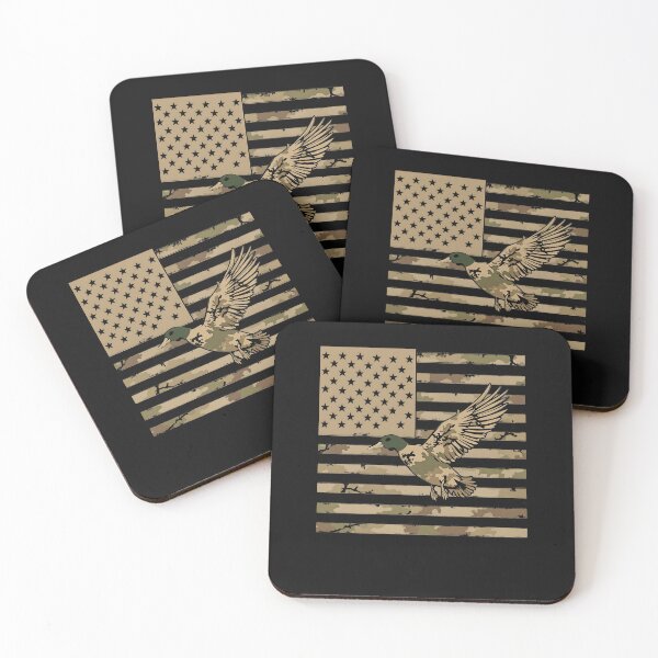 Item preview, Camouflage Mallard Duck Hunting Camo Waterfowl American Flag designed and sold by clothesy7.