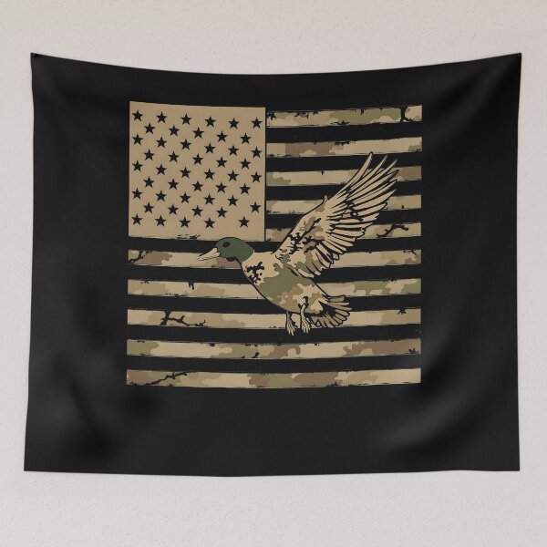 Item preview, Camouflage Mallard Duck Hunting Camo Waterfowl American Flag designed and sold by clothesy7.
