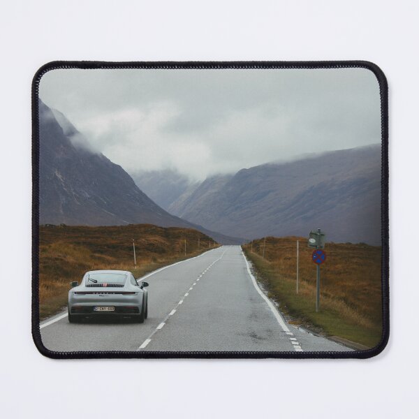Item preview, Porsche on a lonely Highland road designed and sold by rhosbahu.