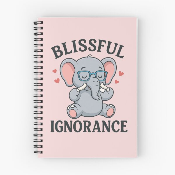 Item preview, Blissful Ignorance Elephant T-Shirt | Cute Funny Chill Vibe Tee designed and sold by KDesignCrafts.
