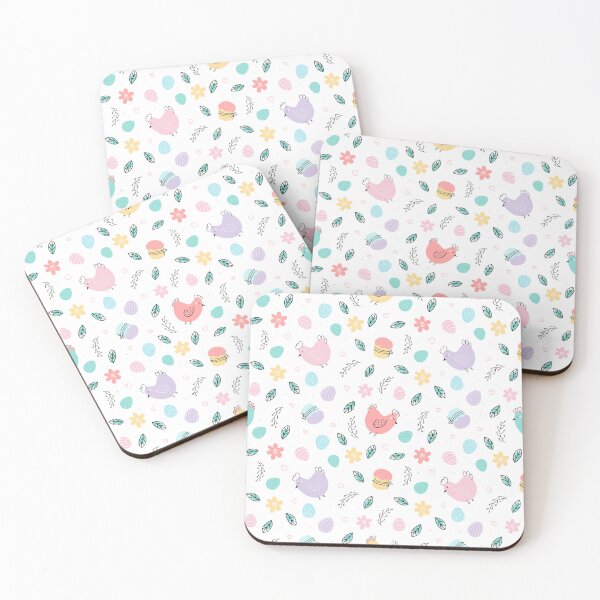 Item preview, Colorful Chickens & Eggs | Bright Spring Pattern designed and sold by SpencerReedDes.