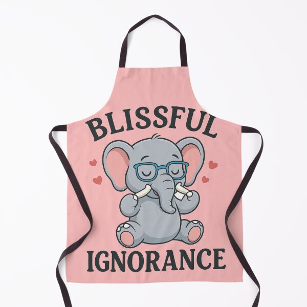 Item preview, Blissful Ignorance Elephant T-Shirt | Cute Funny Chill Vibe Tee designed and sold by KDesignCrafts.