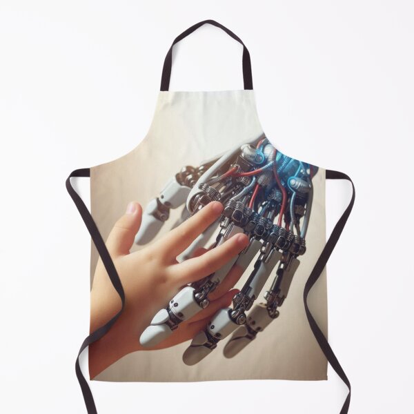 Item preview, Human & Robot Connection – Futuristic AI Hand Touch Artwork designed and sold by Dezien.