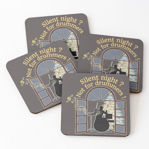 Item preview, Silent Night? Not For Drummers Funny Christmas Drummer, designed and sold by AnaPixMar.