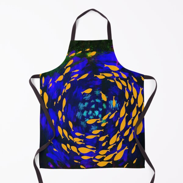 Item preview, Golden Swirl Shoal Vibrant Abstract Underwater Art designed and sold by Dreamy Ocean Art.