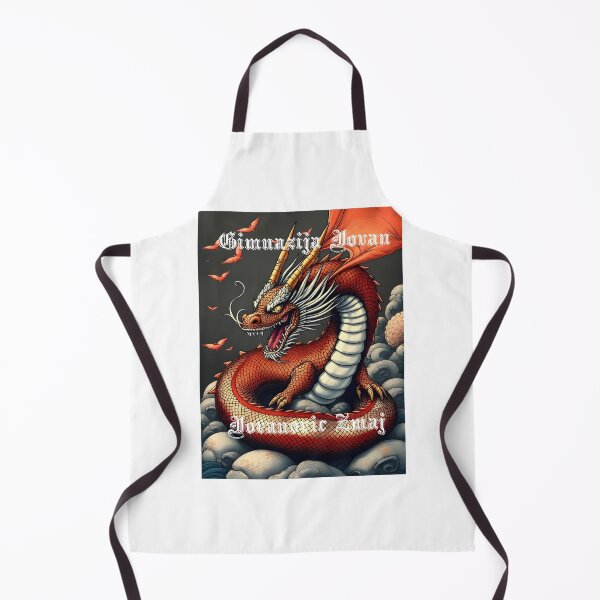 Item preview, Japanese dragon wrapped around Gimnazija Jovan Jovanović Zmaj designed and sold by Reljadesign.