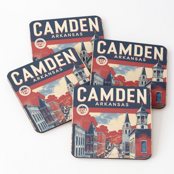 Item preview, Camden Arkansas USA Vintage Travel Tourism  designed and sold by TravelersGems.