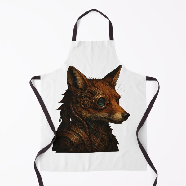 Item preview, Steampunk Fox – Mechanical Brass Scout designed and sold by Papier Atelier Art.