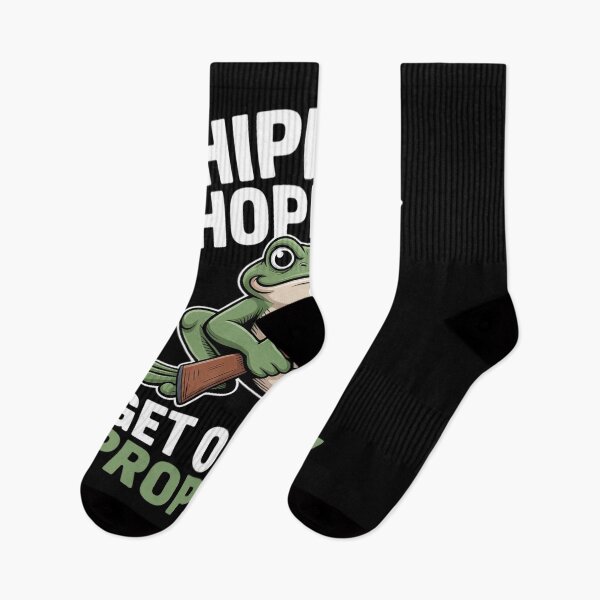 Item preview, Hoppity Get Off My Property Funny Sayings Loves Frog Meme  designed and sold by MyzoToyota.