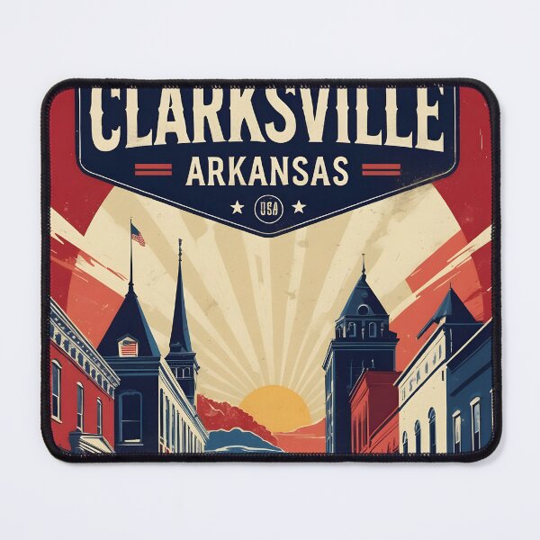Item preview, Clarksville Arkansas USA Vintage Travel Tourism designed and sold by TravelersGems.