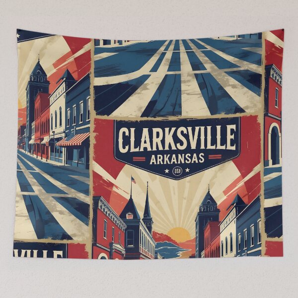 Item preview, Clarksville Arkansas USA Vintage Travel Tourism  designed and sold by TravelersGems.