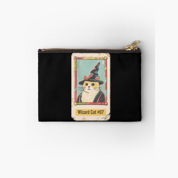 Item preview, Wizard Cat HP Stat Trading Card - Retro Pop Art Aesthetic designed and sold by Catophile.