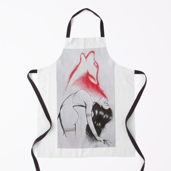 Item preview, She Wolf – Dark Wolf Human Illustration | Wolf Spirit Art designed and sold by SirMarcRichards.