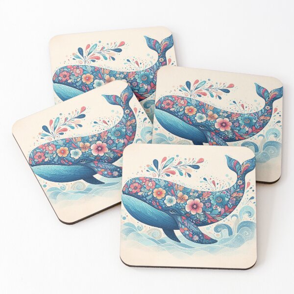 Item preview, Whale Emblem Adorned with Thai Floral Motifs designed and sold by Vanich-Panich.